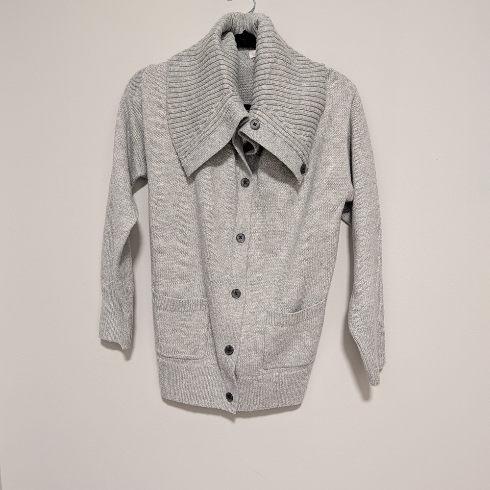 Joe Fresh Light Gray Knit Cardigan